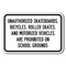 Signmission Safety Sign, 12 in Height, Aluminum, 18 in Length, School Safety - Unautho A-1218 School Safety - Unautho - alternate 1